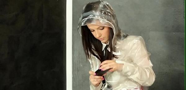  Euro schoolgirl drenched with hot jizz